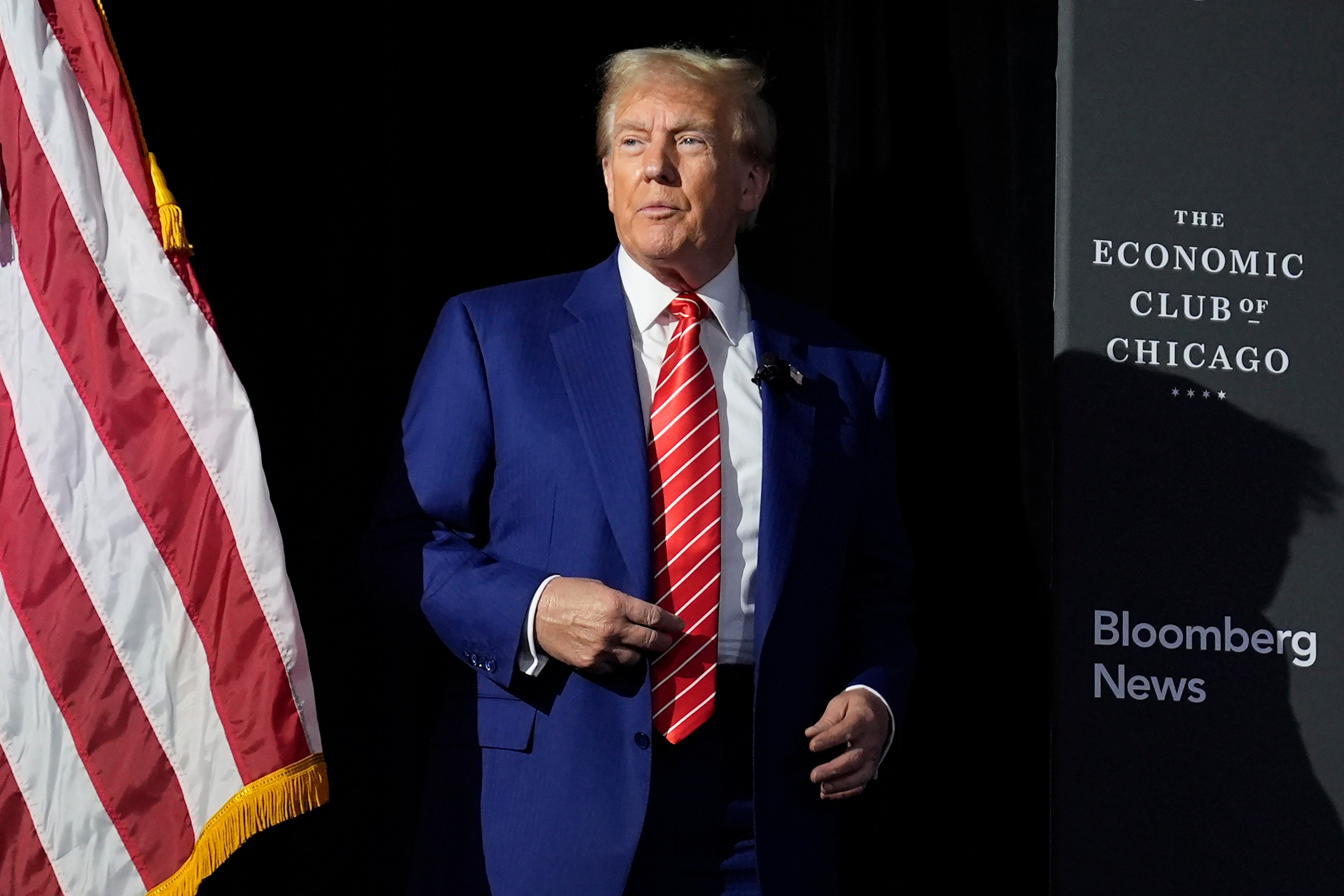  Republican presidential candidate Donald Trump on Tuesday. Photo: AP