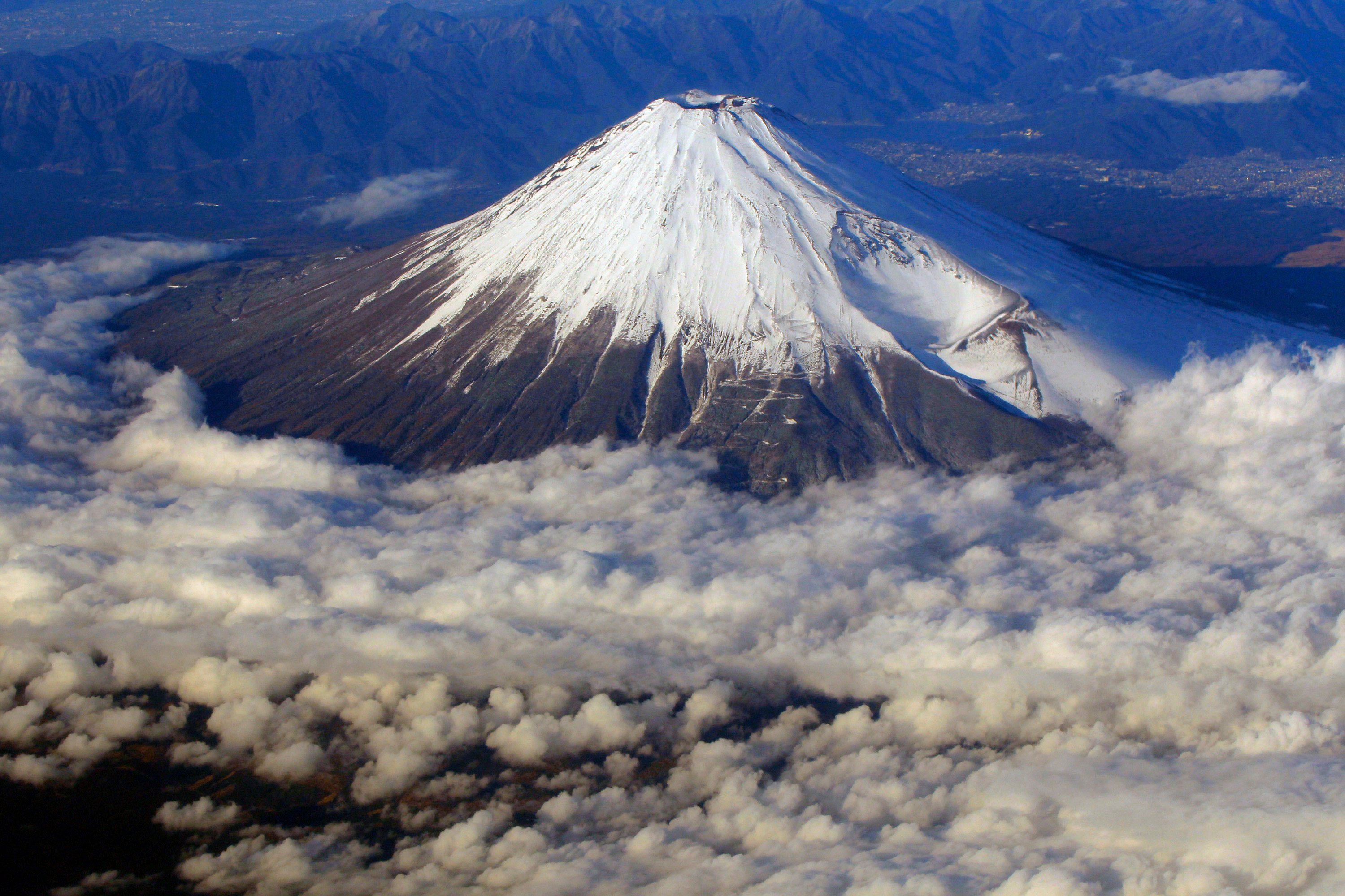 Snow-covered Mount Fuji, Japan’s highest peak. Photo: AP