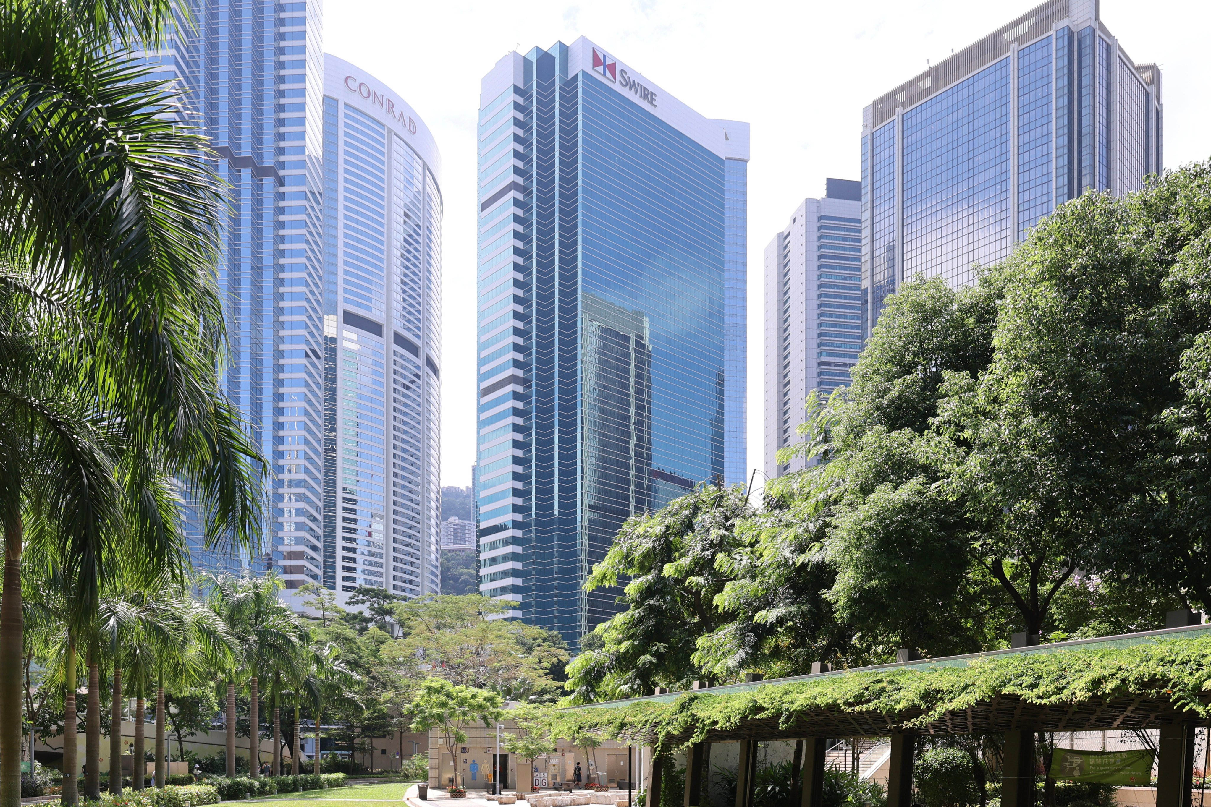 One Pacific Place in Admiralty houses the office of former chief executive Carrie Lam. Photo: Nora Tam