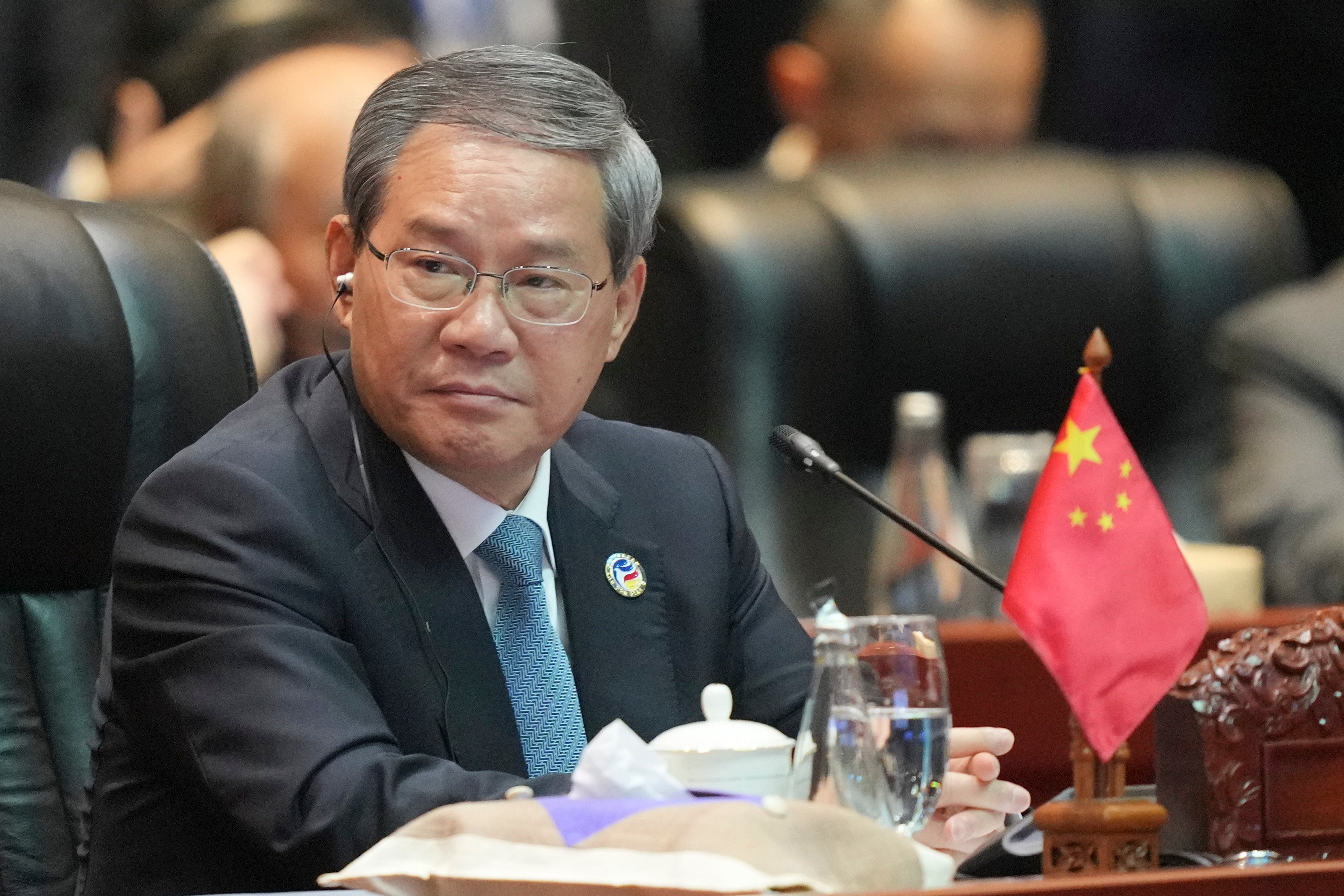 Chinese Premier Li Qiang attends the 19th East Asia Summit in Vientiane, Laos on  Friday. Photo: AP